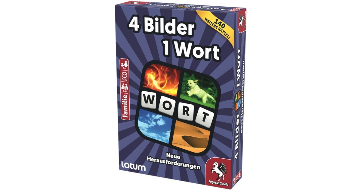 Pegasus 4 Bilder 1 Wort - Neue Herausforderungen, Kartenspiel