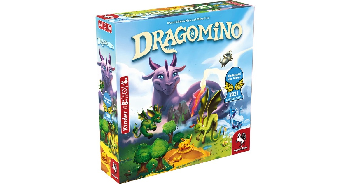 Pegasus Dragomino, Brettspiel(Kinderspiel des Jahres 2021)