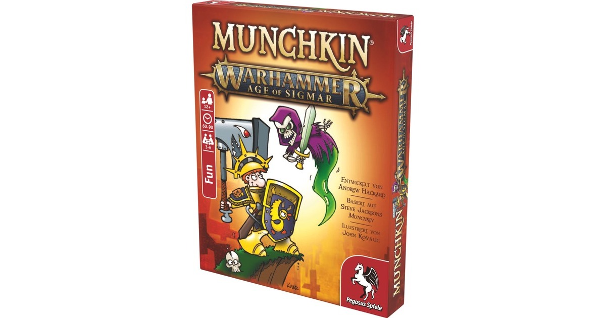 Pegasus Munchkin Warhammer Age of Sigmar, Kartenspiel