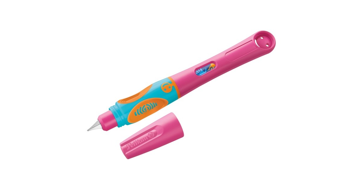 Pelikan Füllhalter Griffix 4 für Linkshänder, Füllfederhalter(pink, Lovely Pink)