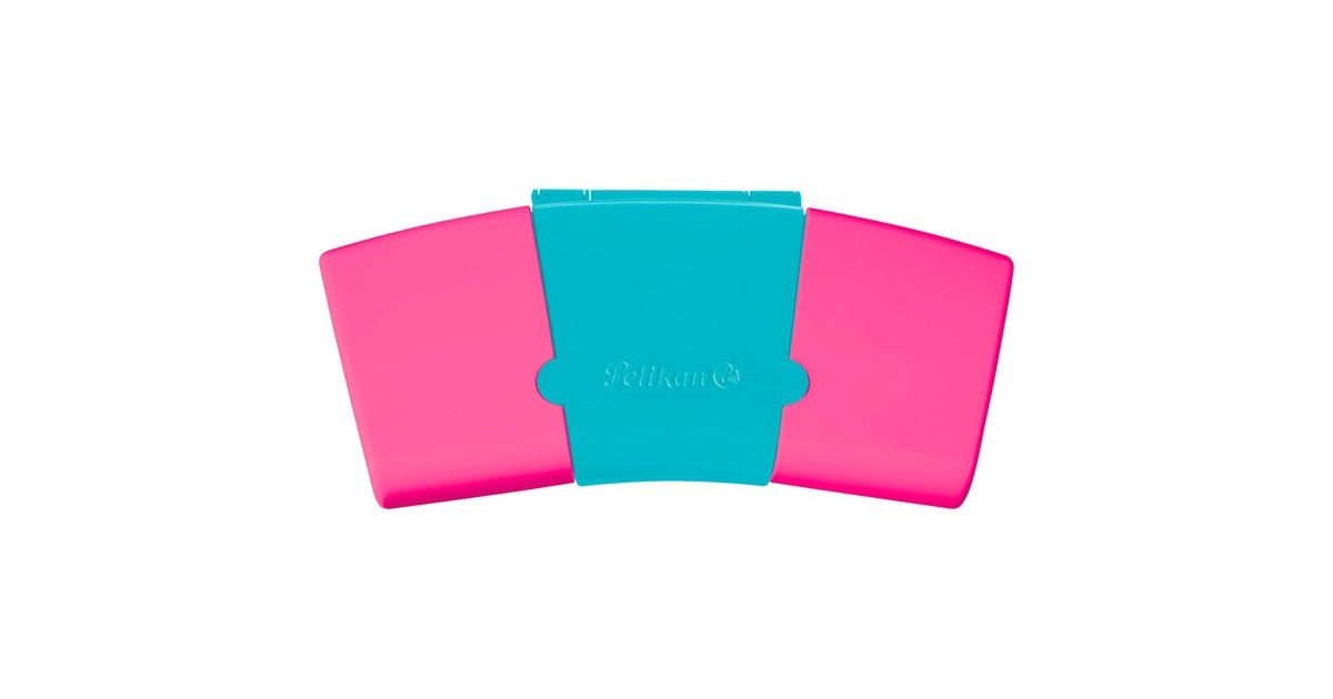 Pelikan Farbkasten ProColor 12(türkis/pink, 12 Farben und Deckweiß)