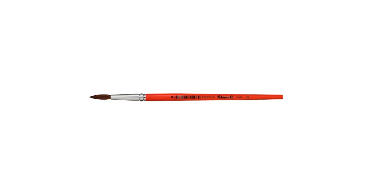 Pelikan Haarpinsel Blister mit 3 Pinseln(orange/aluminium, 3 Stück) Pelikan Haarpinsel Blister mit 3 Pinseln(orange/aluminium, 3 Stück)