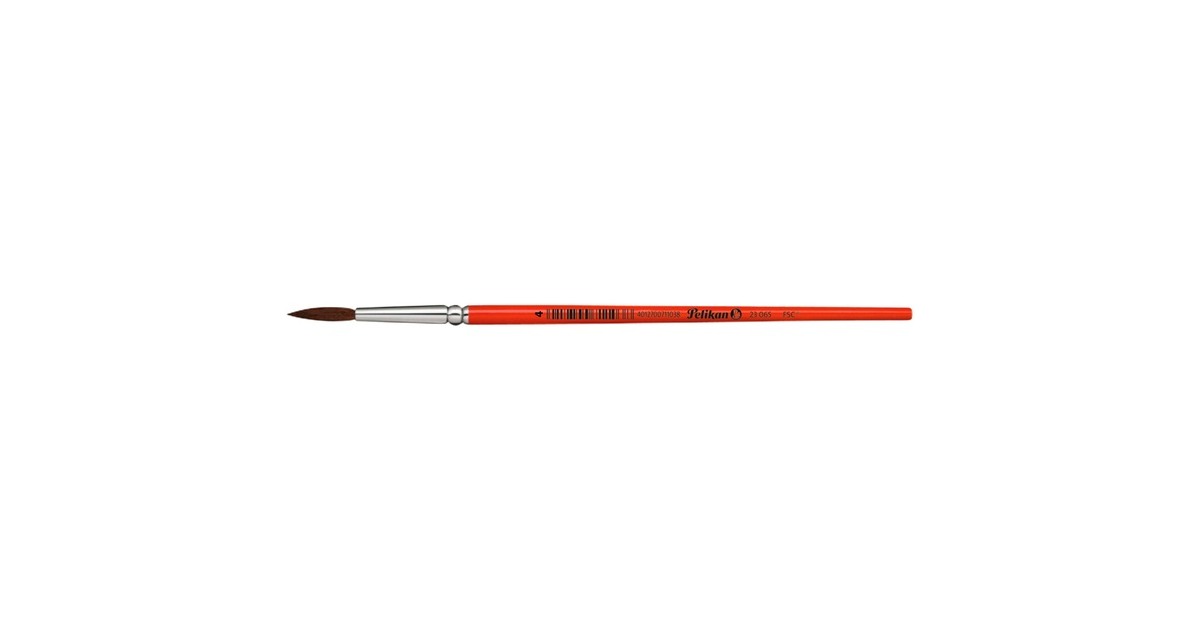 Pelikan Haarpinsel Blister mit 3 Pinseln(orange/aluminium, 3 Stück) Pelikan Haarpinsel Blister mit 3 Pinseln(orange/aluminium, 3 Stück)