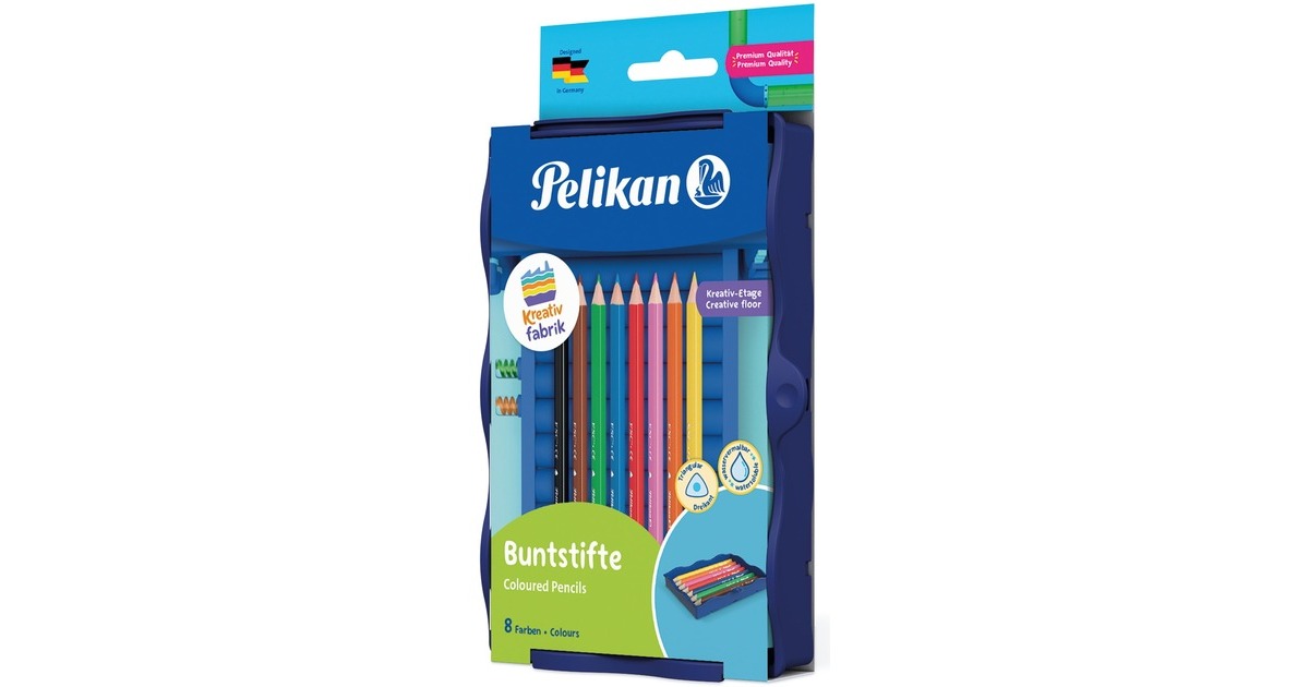 Pelikan Kreativfabrik Buntstifte BSD/8 sortiert in Universaletage 8 ST, Set(8 Stück)