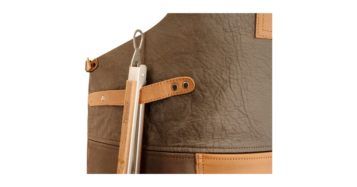 Petromax Büffelleder-Schürze mit Nackenschlaufe(dunkelbraun)