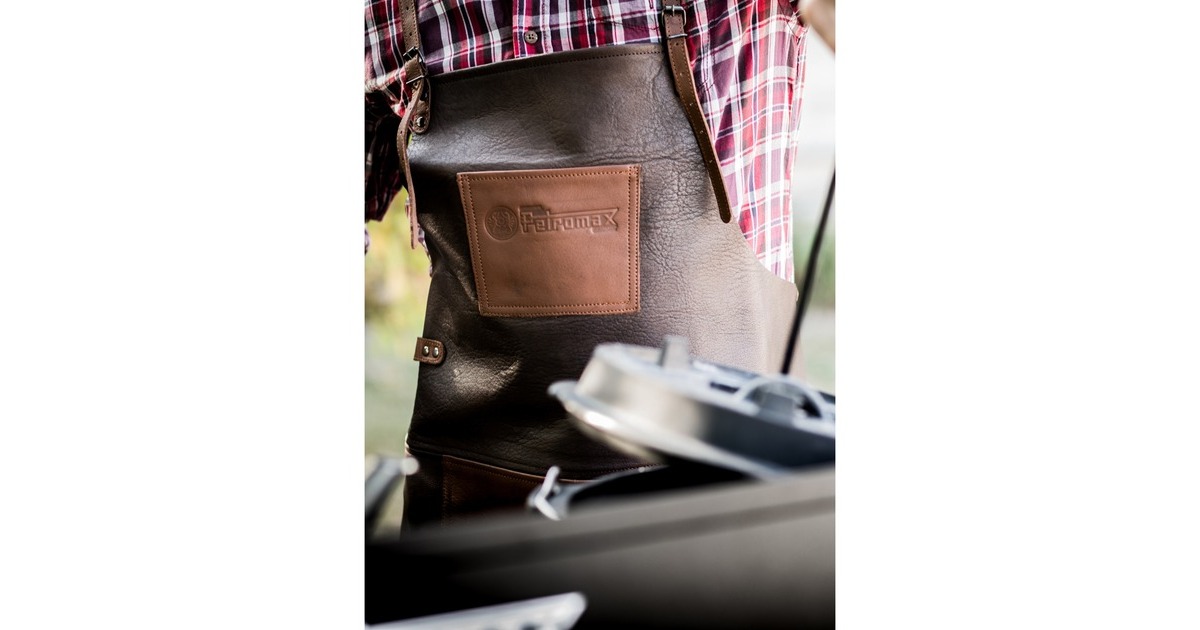 Petromax Büffelleder-Schürze mit Nackenschlaufe(dunkelbraun)