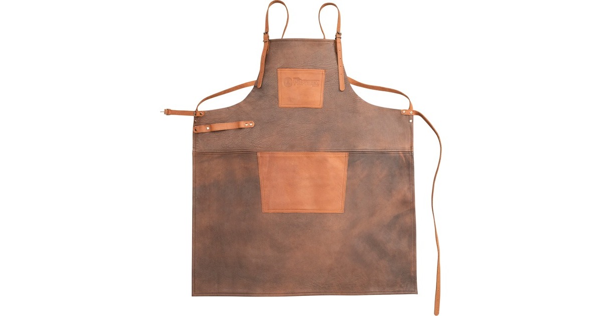 Petromax Büffelleder-Schürze mit gekreuztem Rückenband(dunkelbraun)