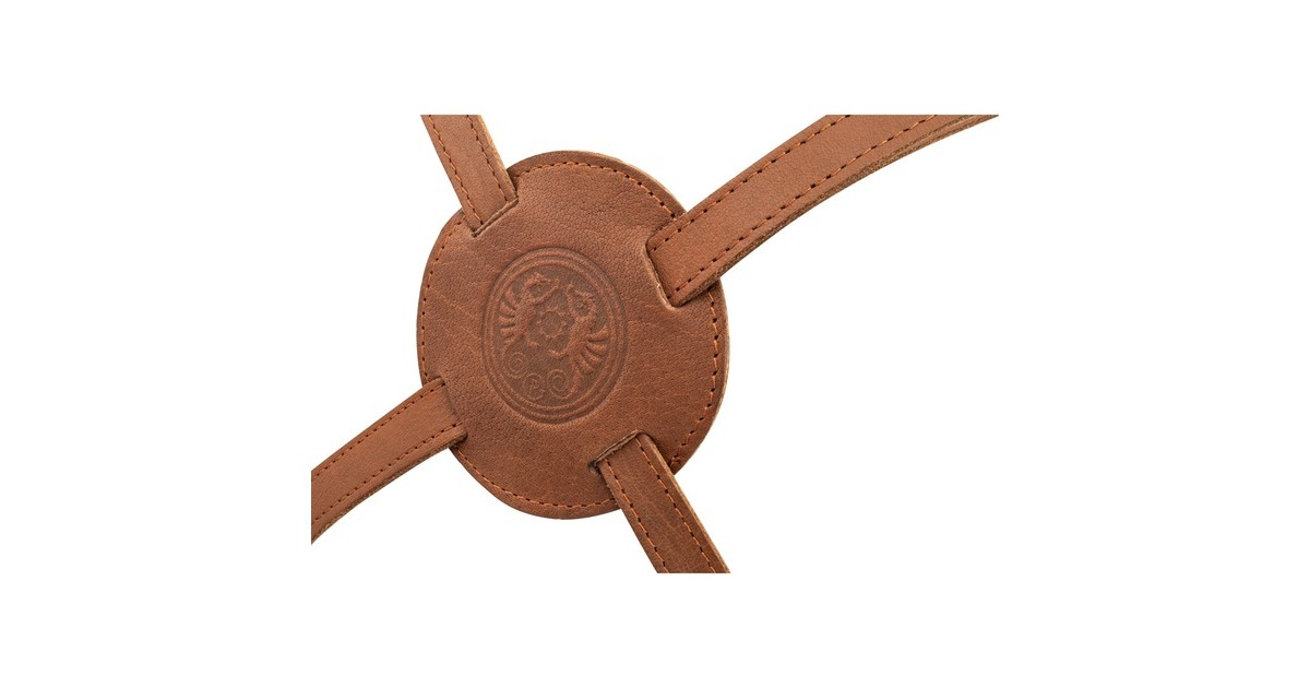 Petromax Büffelleder-Schürze mit gekreuztem Rückenband(dunkelbraun)