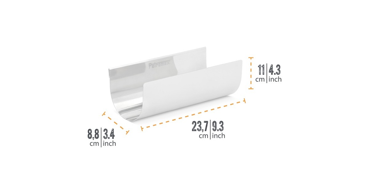 Petromax Baguetteblech für Kastenformen, Grillplatte(edelstahl)