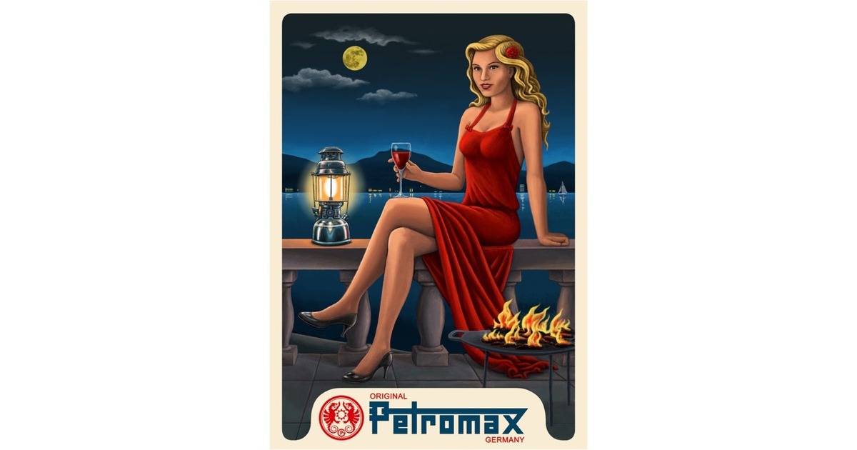 Petromax Blechschild, Dekoration