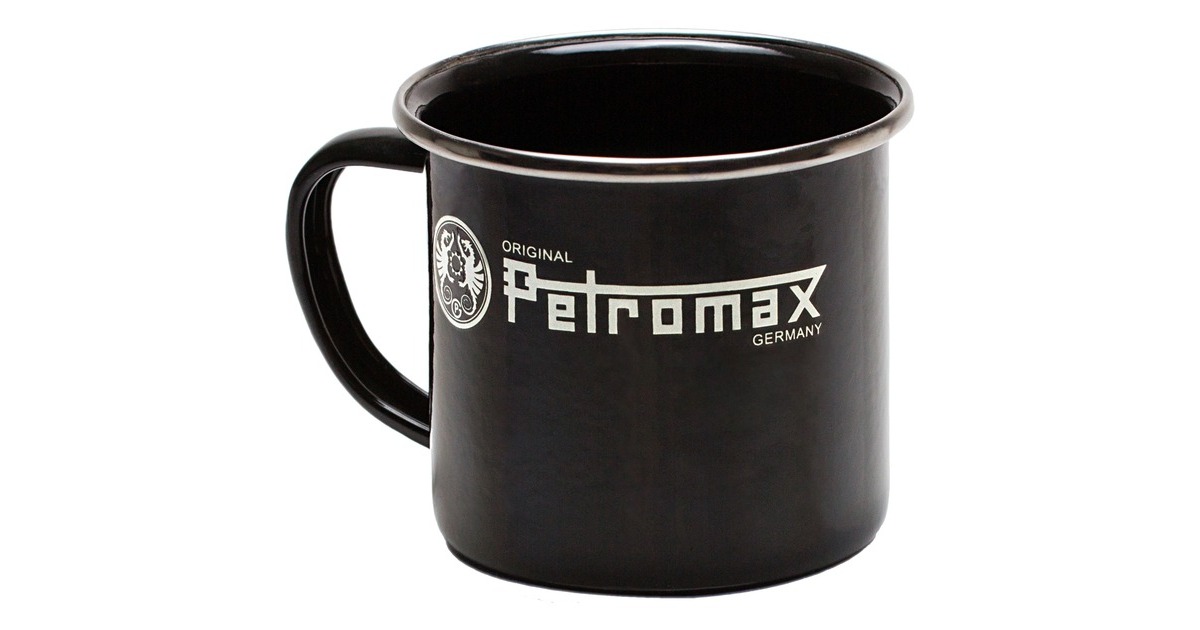 Petromax Emaille-Becher px-mug-s(schwarz, Ø 9,1cm)