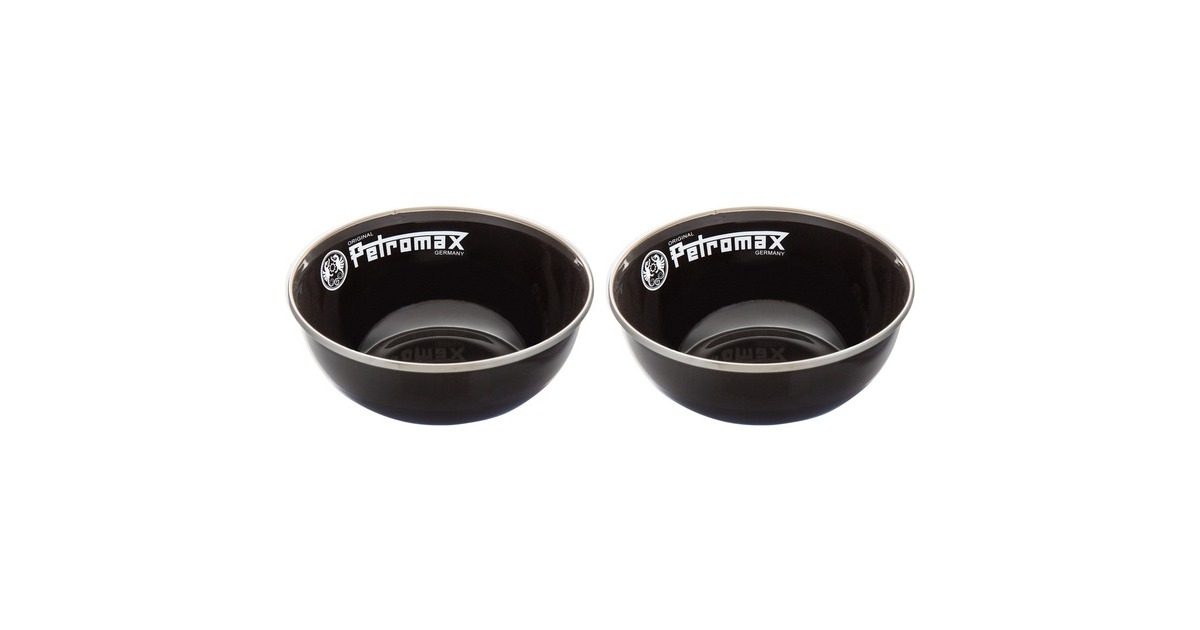 Petromax Emaille-Schalen px-bowl-s 600ml, 2 Stück, Schüssel(schwarz, Ø 14cm) Petromax Emaille-Schalen px-bowl-s 600ml, 2 Stück, Schüssel(schwarz, Ø 14cm)