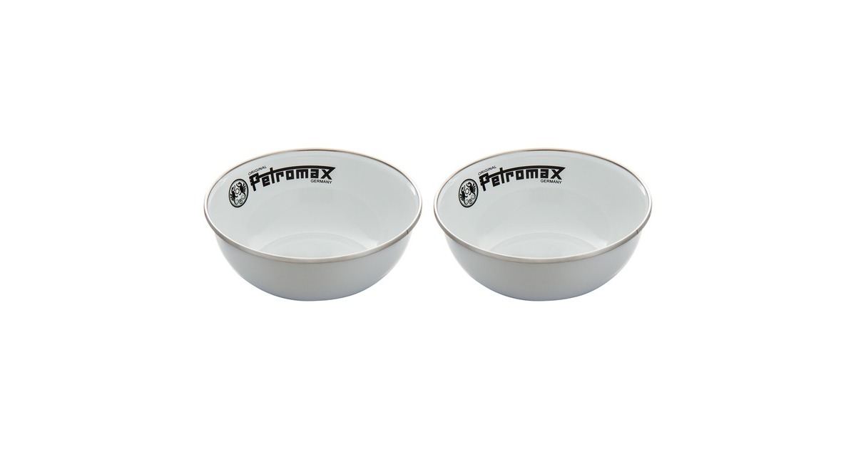 Petromax Emaille Schalen px-bowl-w 600ml, 2 Stück, Schüssel(weiß, Ø 14cm) Petromax Emaille Schalen px-bowl-w 600ml, 2 Stück, Schüssel(weiß, Ø 14cm)