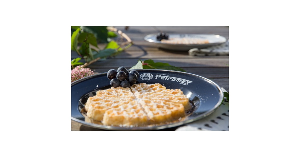 Petromax Emaille Teller px-plate-s, 2 Stück(schwarz, Ø 22cm)