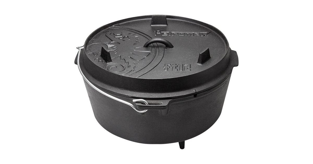 Petromax Feuertopf ft12(schwarz, mit Füßen)