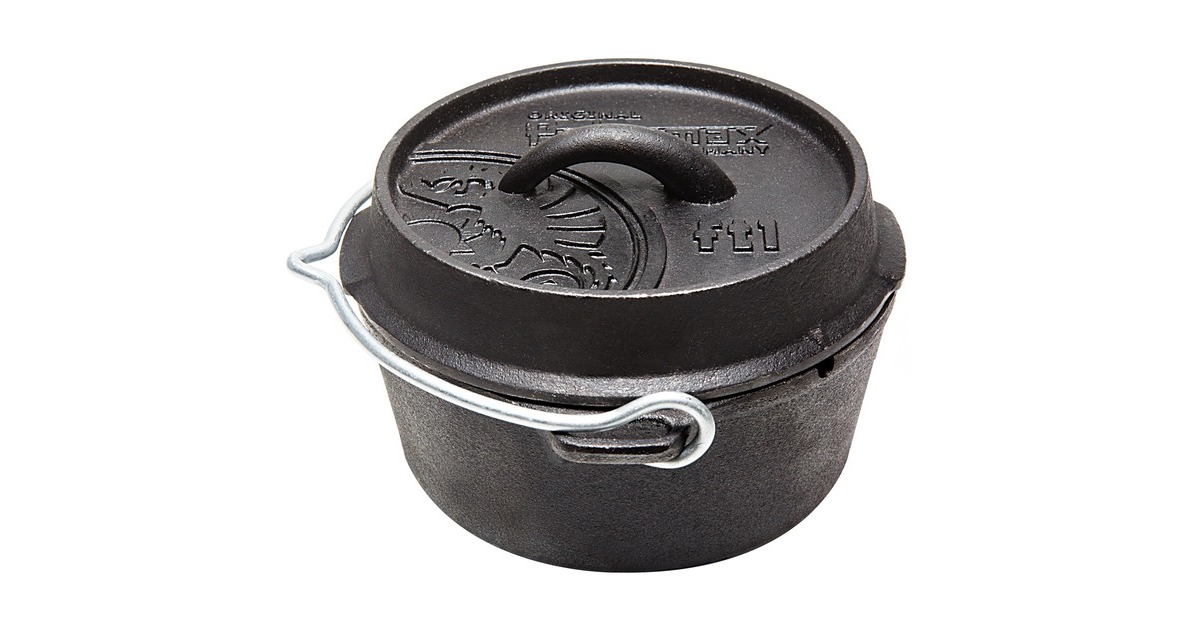 Petromax Feuertopf ft1-t(schwarz, mit planem Boden)