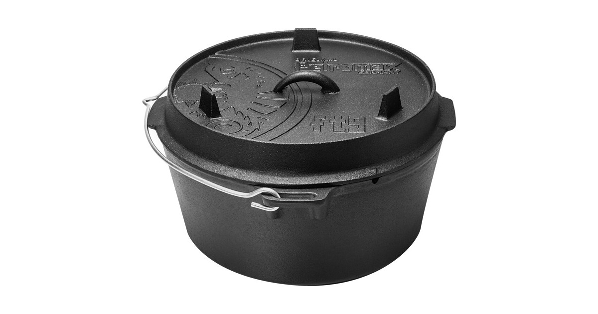Petromax Feuertopf ft9-t(schwarz, mit planem Boden)