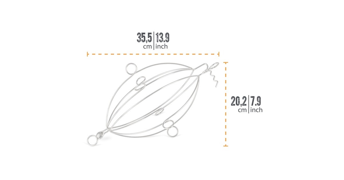 Petromax Geflügel-Grillkorb zum Hängen(edelstahl)