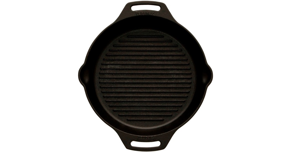 Petromax Grill-Feuerpfanne gp30h, mit 2 Henkeln(schwarz, Ø 30cm)