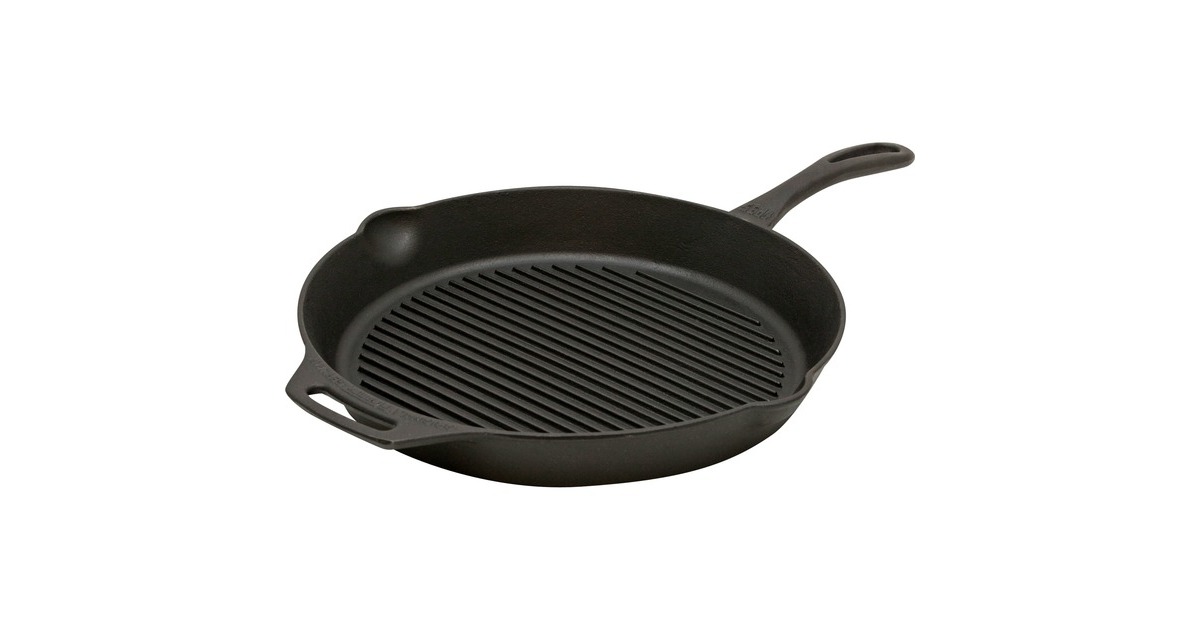 Petromax Grill-Feuerpfanne gp35, mit Pfannenstiel(schwarz, 1 Henkel, Ø 35cm)
