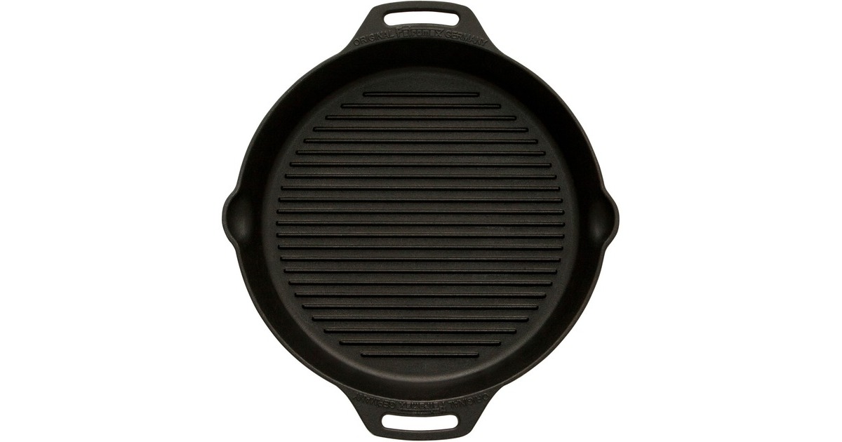 Petromax Grill-Feuerpfanne gp35h, mit 2 Henkeln(schwarz, Ø 35cm)