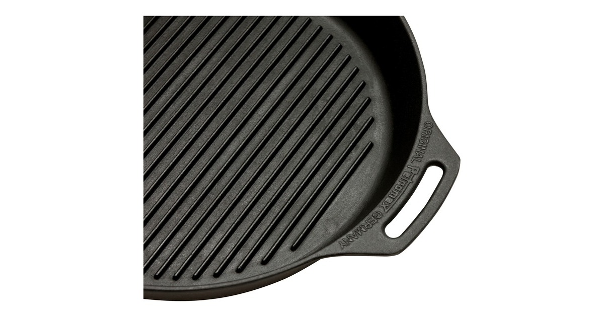 Petromax Grill-Feuerpfanne gp35h, mit 2 Henkeln(schwarz, Ø 35cm)