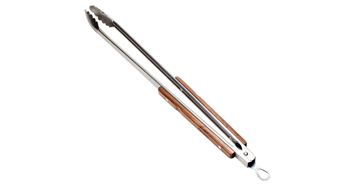 Petromax Grill- und Kohlenzange, groß, Grillbesteck(edelstahl/holz, 54cm)