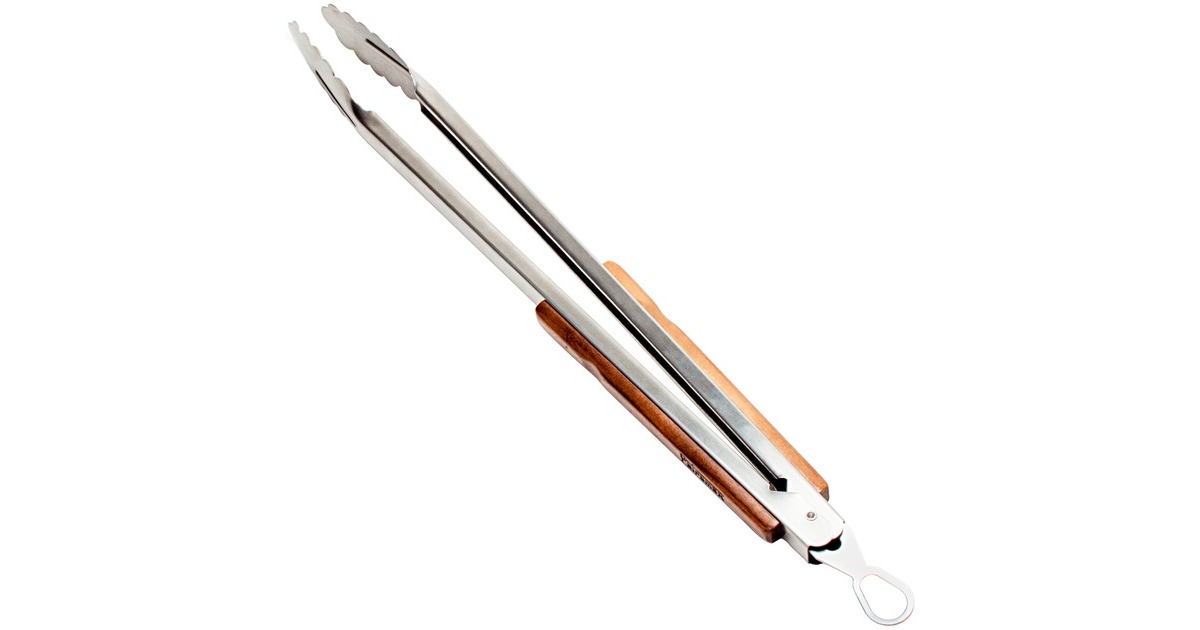 Petromax Grill- und Kohlenzange, klein, Grillbesteck(edelstahl/holz, 41cm)