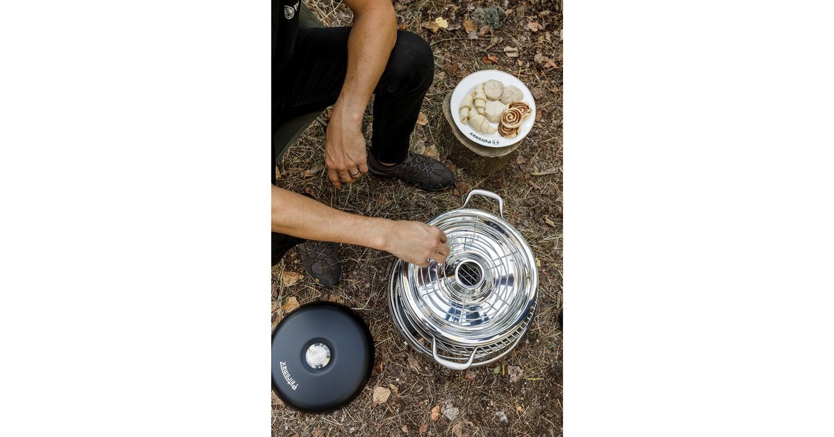 Petromax Grillrost für Camping-Backofen, Backblech(edelstahl, Ø ca. 25cm)