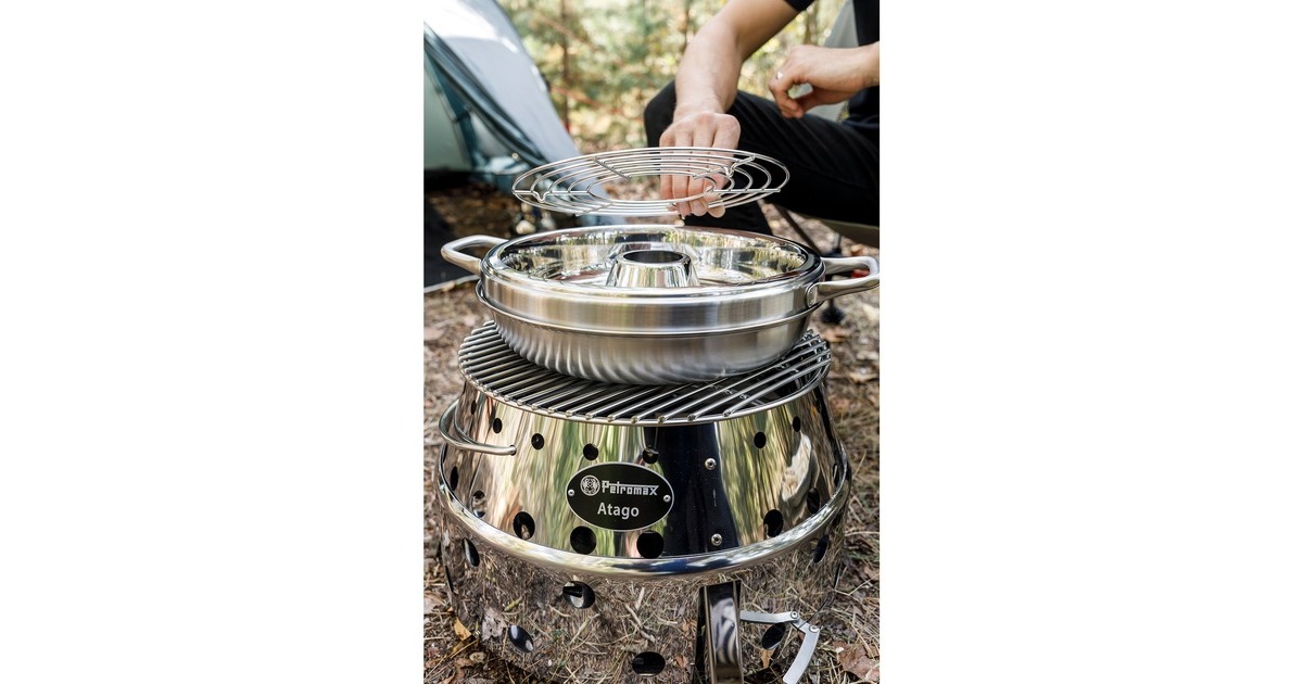 Petromax Grillrost für Camping-Backofen, Backblech(edelstahl, Ø ca. 25cm)