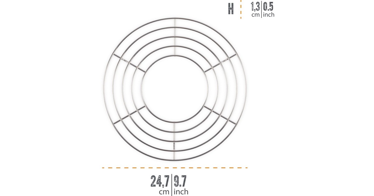 Petromax Grillrost für Camping-Backofen, Backblech(edelstahl, Ø ca. 25cm)