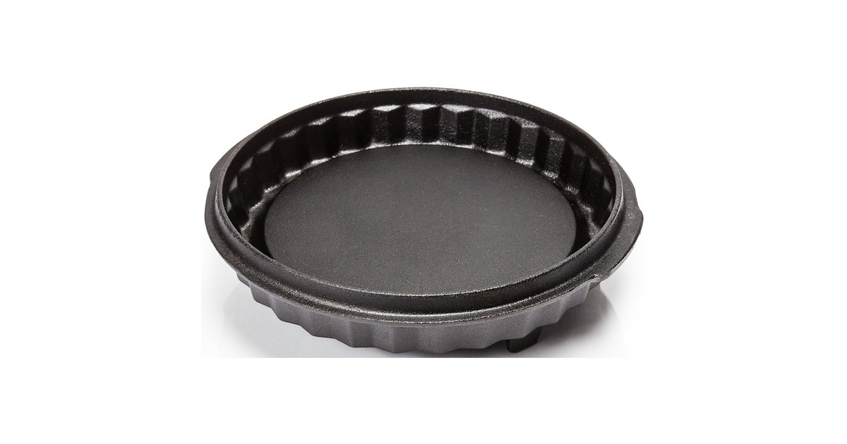 Petromax Gugelhupfform gf1 mit Tortenbodendeckel, Topf(schwarz, Ø 23,8cm)