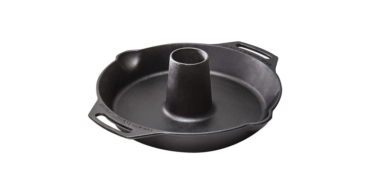 Petromax Gusseiserner Geflügelbräter cf30, Geflügelhalter(schwarz, Ø 30cm)