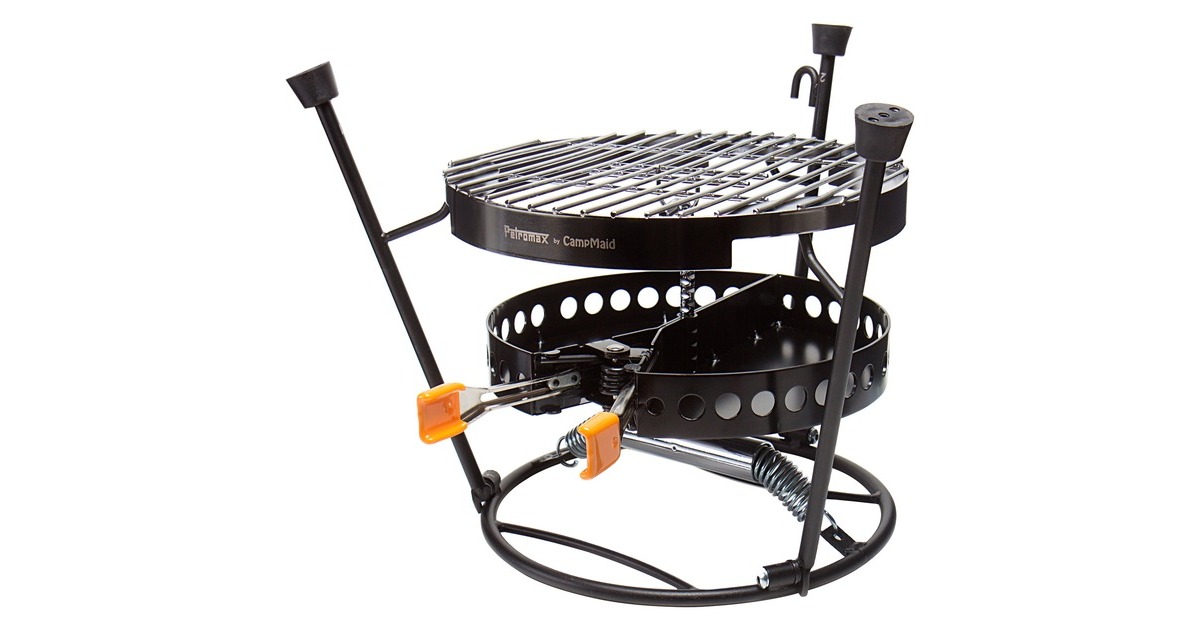 Petromax Holzkohlegrill Pro-ft-Set, 3-teilig(schwarz, Ø 27cm)