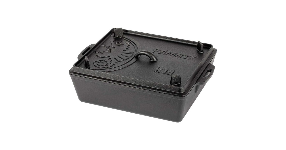 Petromax Kastenform mit Deckel k12, Topf(schwarz)
