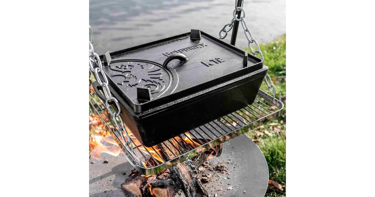 Petromax Kastenform mit Deckel k12, Topf(schwarz)