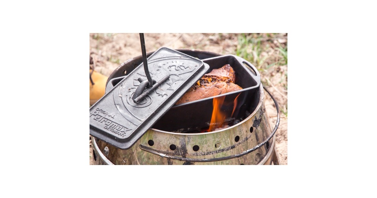 Petromax Kastenform mit Deckel k4, Topf(schwarz)