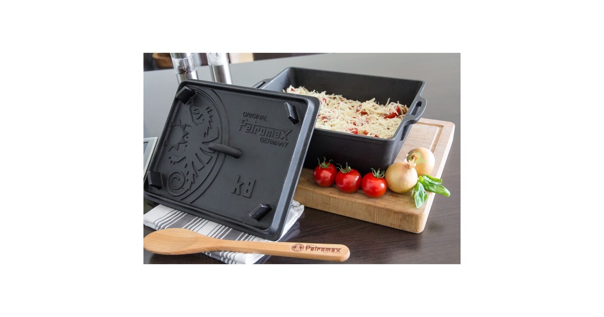 Petromax Kastenform mit Deckel k8, Topf(schwarz)