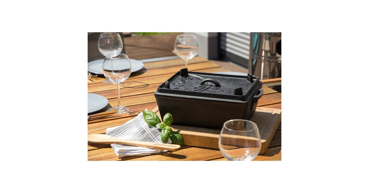 Petromax Kastenform mit Deckel k8, Topf(schwarz)