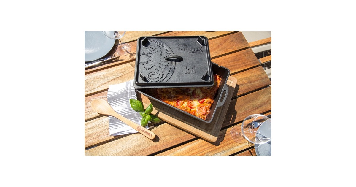 Petromax Kastenform mit Deckel k8, Topf(schwarz)