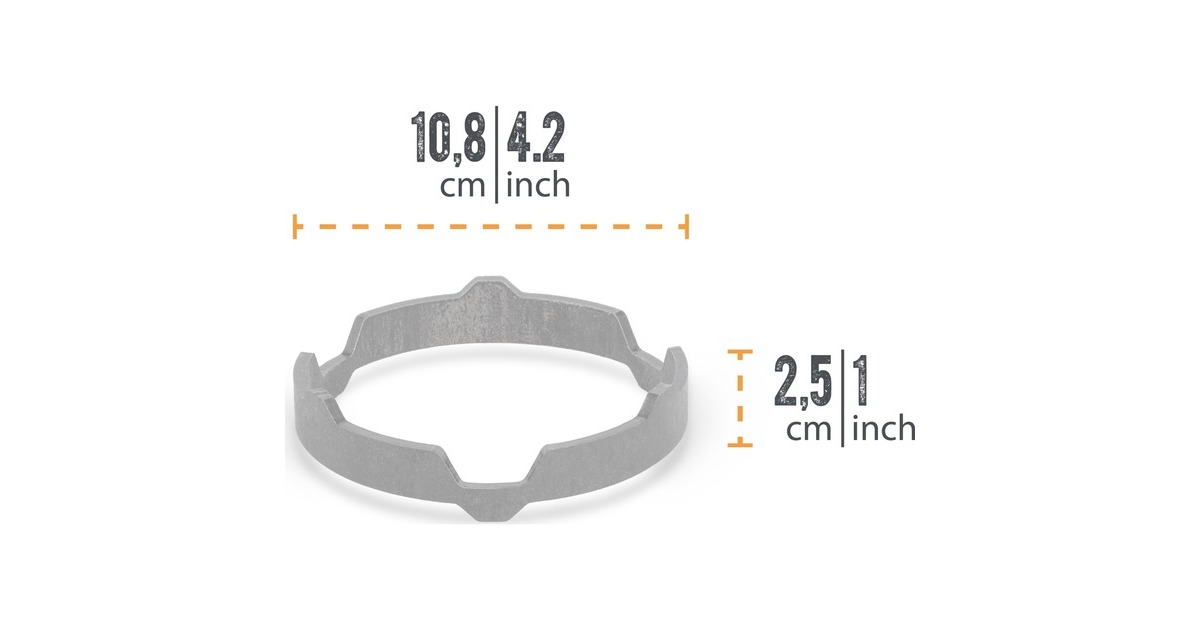 Petromax Kochaufsatz für Atago Grillplatte, Topfträger