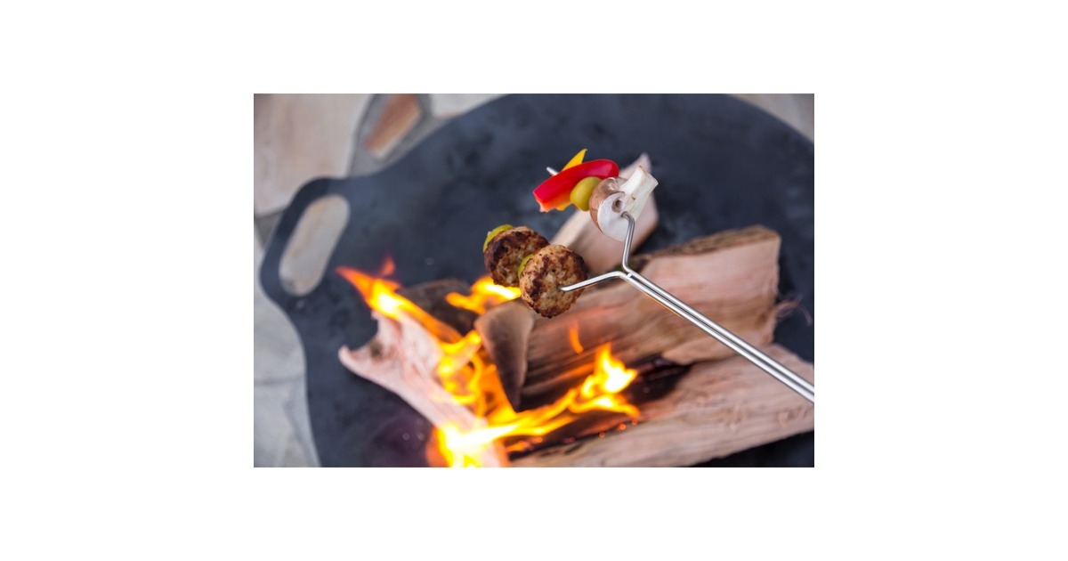 Petromax Lagerfeuer-Spieße ls1, 2 Stück(silber/holz)