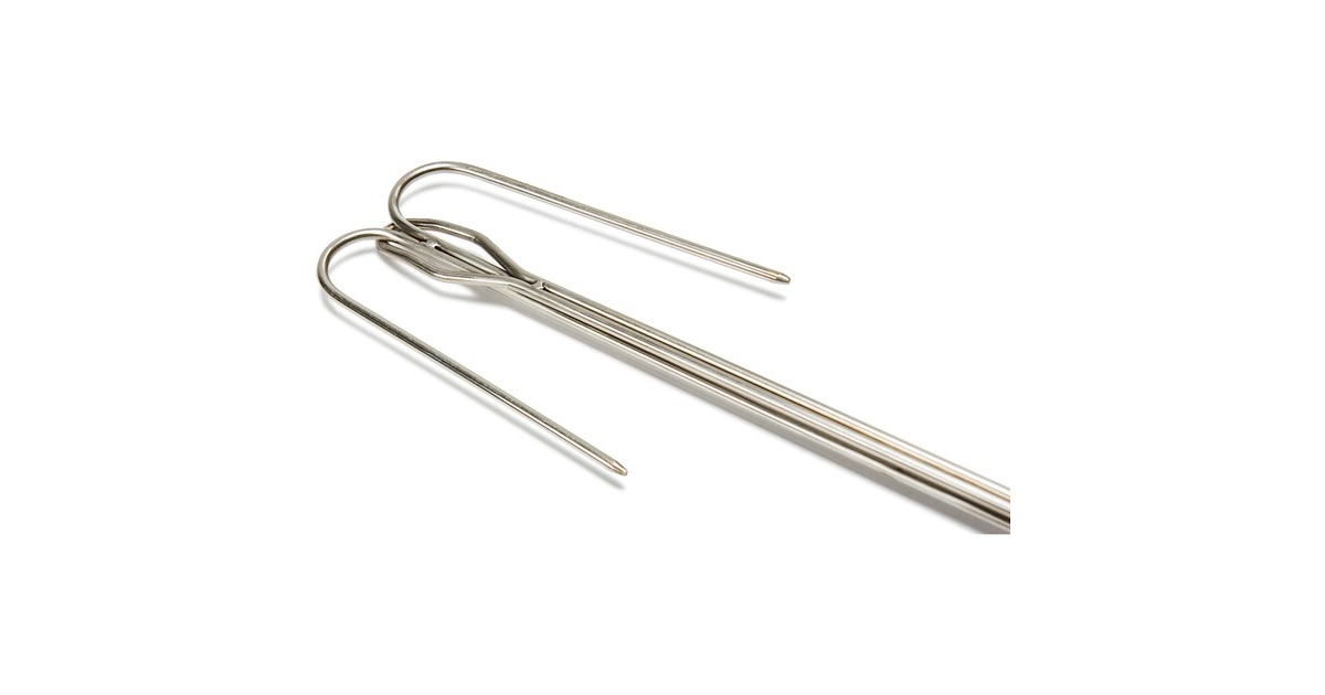 Petromax Lagerfeuer-Spieße ls2, 2 Stück(silber/holz)