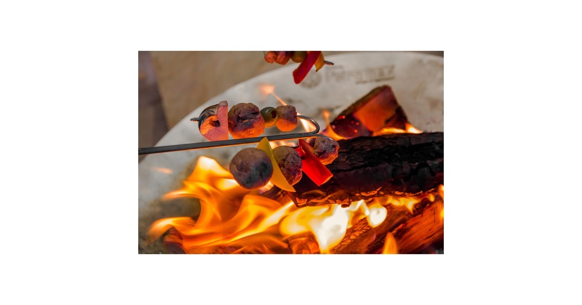 Petromax Lagerfeuer-Spieße ls2, 2 Stück(silber/holz)