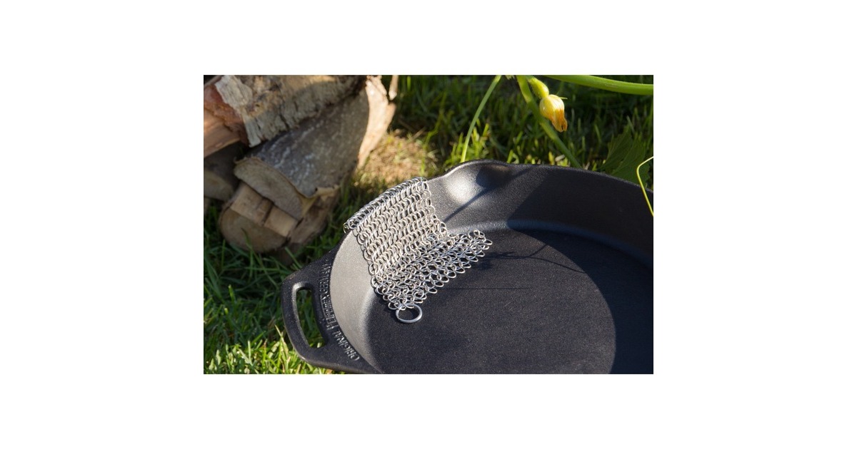 Petromax Ringreiniger für Guss- und Schmiedeeisen, Grill-Reinigungsbürste(edelstahl, 12,5cm)