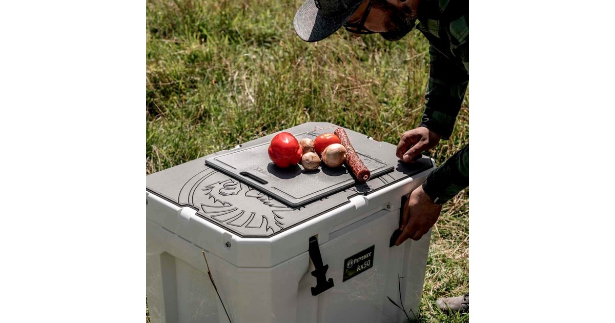 Petromax Schneidebrett und Trennbrett, für Kühlbox kx25(grau, ca. 29 x 28cm)
