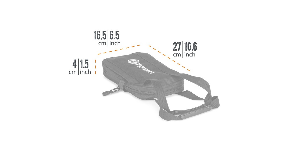 Petromax Transporttasche für Burgereisen bg-iron(schwarz)