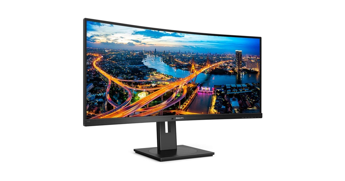 Philips 346B1C/00, LED-Monitor(86.36 cm (34 Zoll), schwarz, WQHD, VA, Adaptive-Sync, HDMI, Lautsprecher, 100Hz Panel)