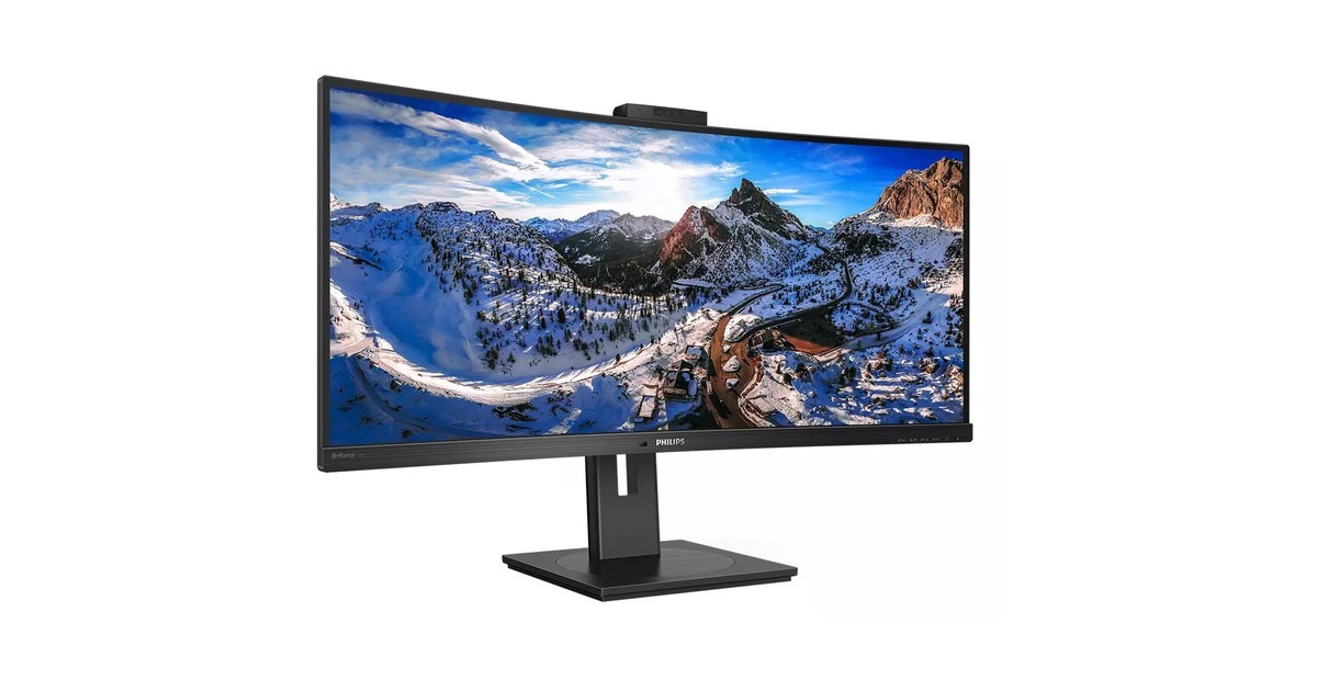 Philips 346P1CRH/00, LED-Monitor(86 cm (34 Zoll), schwarz, WQHD, VA, USB-C, HDMI, HDR, 100Hz Panel)