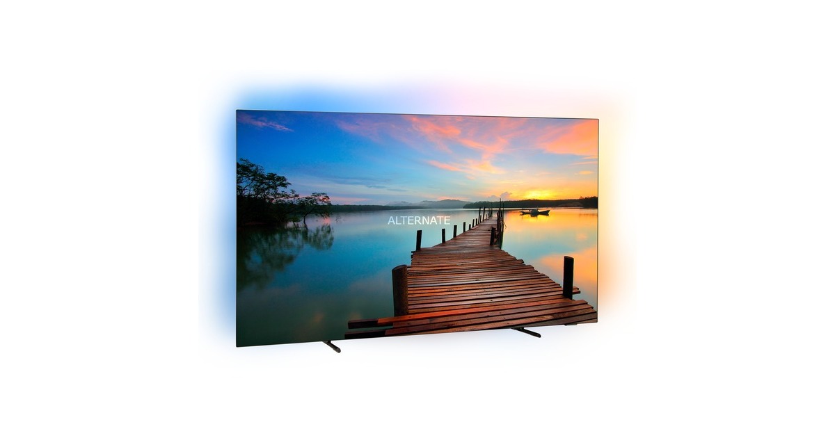 Philips 55OLED718/12, OLED-Fernseher(139 cm (55 Zoll), grau, UltraHD/4K, Ambilight, HDR, 120Hz Panel)